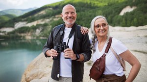 Older couple on holiday