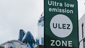 Ultra Low Emission Zone road sign