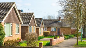 Row of bungalows