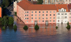 Buildings under water