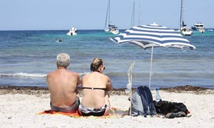 Couple on a beach